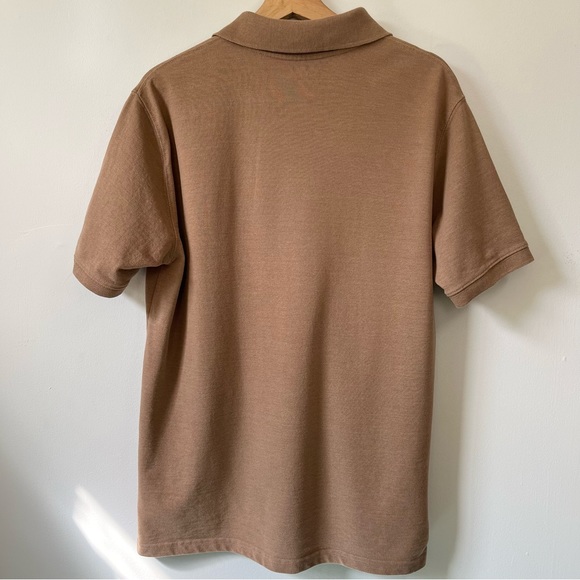 St. John’s Bay Heritage Pique Polo, Tan, Size M - Picture 7 of 7